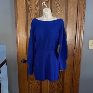 Blu Pepper Royal Blue Knit Dress